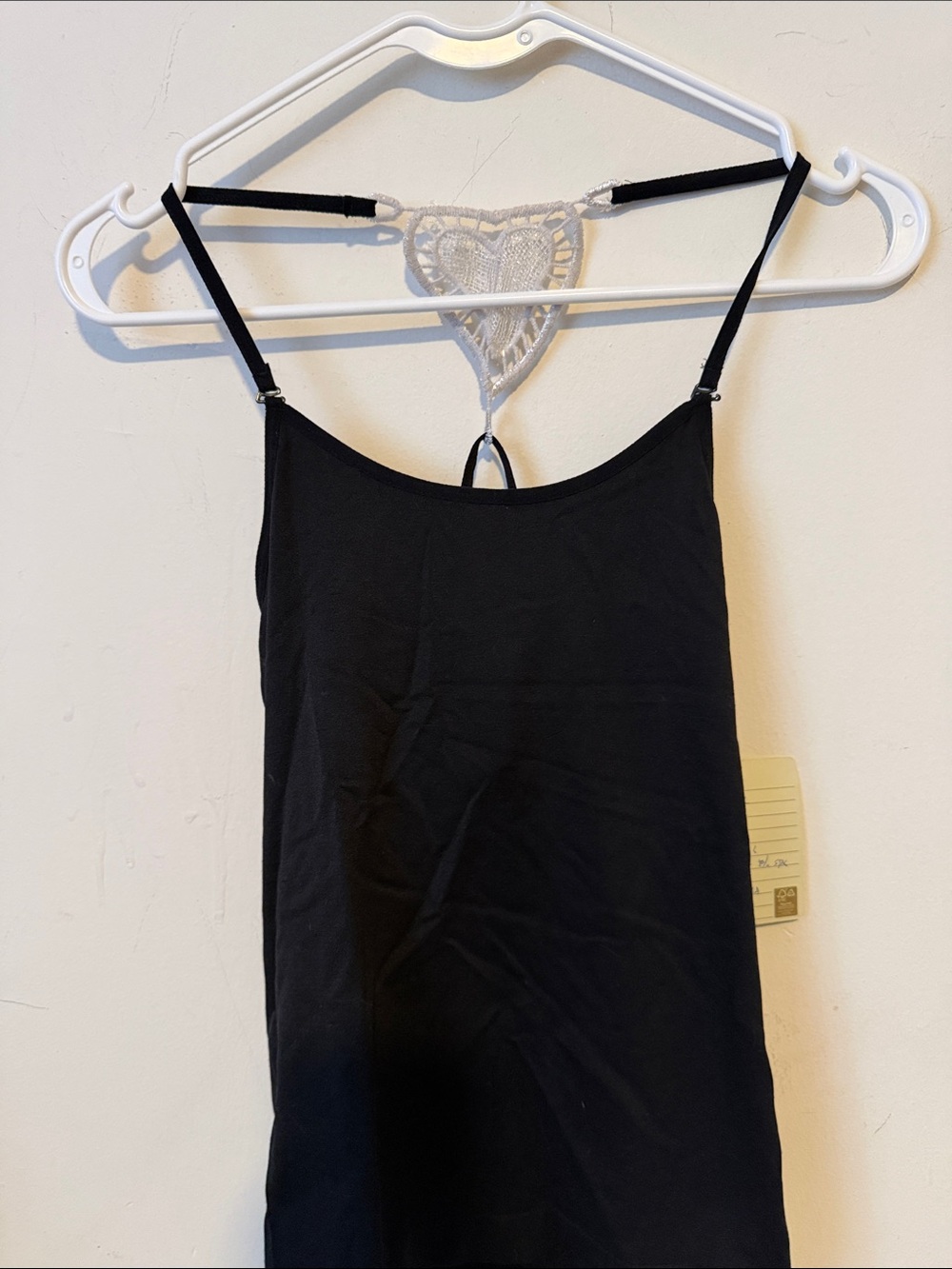 Black Lace-Back Cami Tank Top - Women